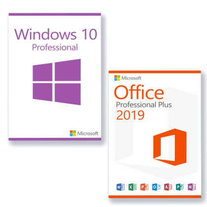 COMBO:  Microsoft Office 2019 Professional Plus – Windows 10 Professional licenza per 3 PC