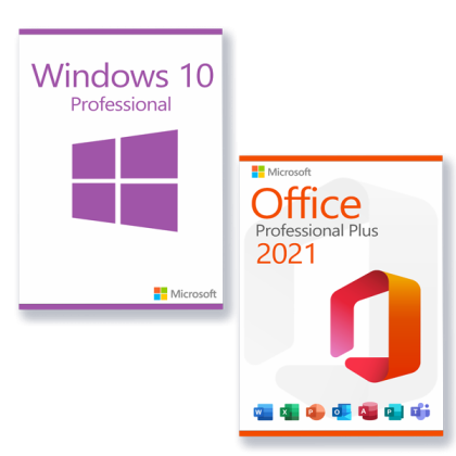 Combo Microsoft Office 2021 Professional Plus – Windows 10 Professional licenza per 3 PC