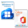 Combo Office 2021 Standard + Windows 11 Pro licenza per 3 PC