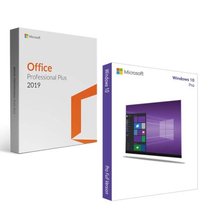 COMBO:  Microsoft Office 2019 Professional Plus – Windows 10 Professional